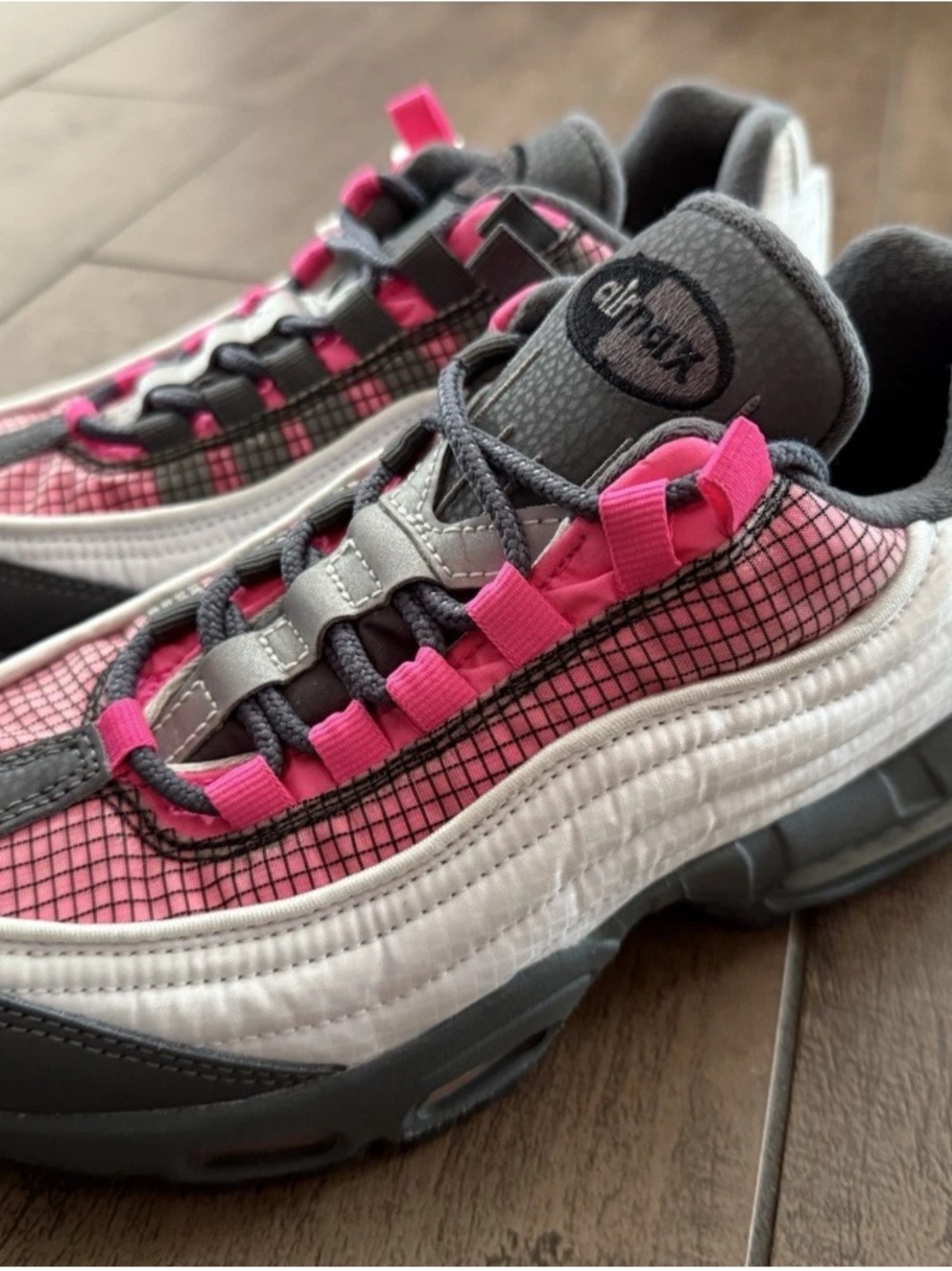 Nike Air Max 95 ID 3M Thinsulate White Grey Pink DA7572-991 Sz 7 Wmn's - RARE